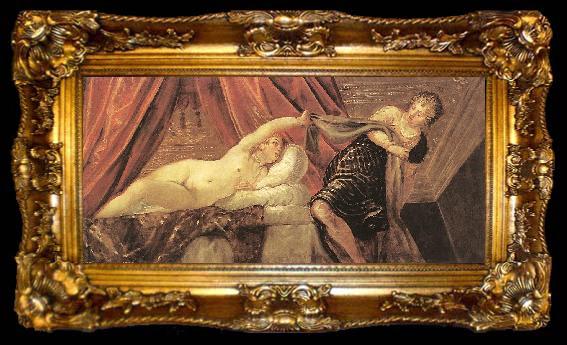 framed  TINTORETTO, Jacopo Joseph and Potiphar